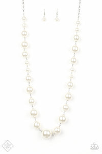 Paparazzi ~ The Show Must Go On! Fashion Fix ~ White Pearl Necklace and Bracelet Set