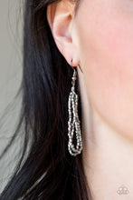 Load image into Gallery viewer, Paparazzi ~ The Speed of STARLIGHT ~ Gunmetal Seed Bead Necklace Set