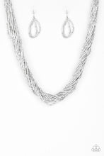 Load image into Gallery viewer, Paparazzi ~ The Speed of STARLIGHT ~ Silver Seed Bead Necklace Set