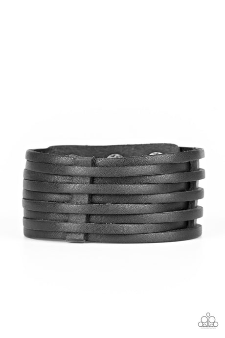 Paparazzi - The Starting Lineup - Black Urban Bracelet (Men's)
