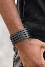 Load image into Gallery viewer, Paparazzi - The Starting Lineup - Black Urban Bracelet (Men&#39;s)