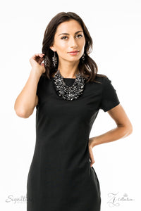 Paparazzi ~ "The Taylerlee" ~ ZI Collection ~ Black/Gunmetal Necklace Set