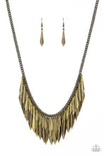 Load image into Gallery viewer, Paparazzi ~ The Thrill-Seeker ~ Brass Necklace Set