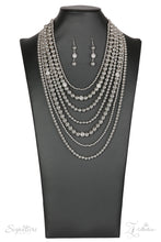Load image into Gallery viewer, Paparazzi ~ &quot;The Tina&quot; ~ ZI Signature Series ~ Silver Necklace Set