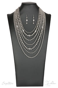 Paparazzi ~ "The Tina" ~ ZI Signature Series ~ Silver Necklace Set