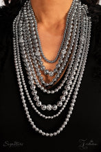 Load image into Gallery viewer, Paparazzi ~ &quot;The Tina&quot; ~ ZI Signature Series ~ Silver Necklace Set