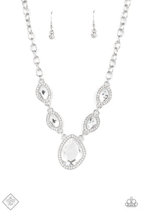 Paparazzi ~ The Upper Echelon ~ White Necklace Set (Fashion Fix Exclusive)
