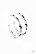 Load image into Gallery viewer, Paparazzi ~ There Goes The Neighborhood ~ Blue Hoop Earrings