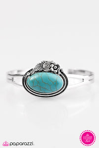Paparazzi ~ These Boots Are Made For Walkin ~ Blue Cuff Bracelet (Fashion Fix Exclusive)