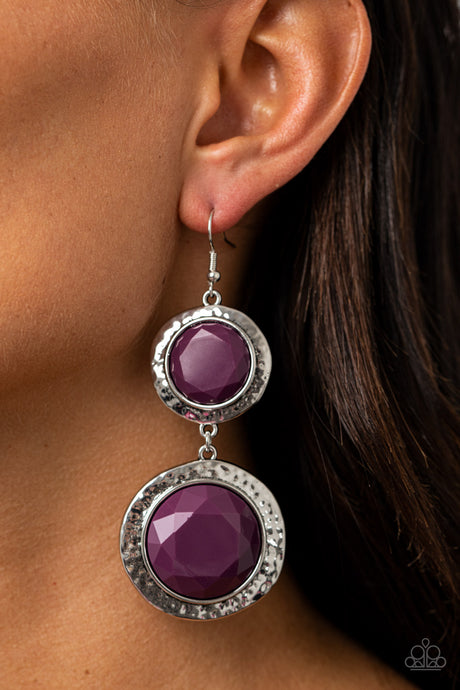 Paparazzi ~ Thrift Shop Stop ~ Purple Earrings