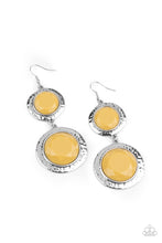 Load image into Gallery viewer, Paparazzi ~ Thrift Shop Stop ~ Yellow Earrings