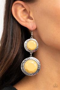 Paparazzi ~ Thrift Shop Stop ~ Yellow Earrings