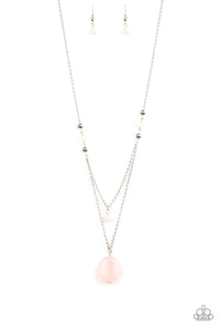 Paparazzi ~ Time To Hit The ROAM ~ Pink Necklace Set