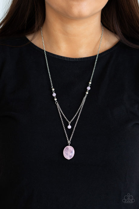 Paparazzi ~ Time To Hit The ROAM ~ Pink Necklace Set