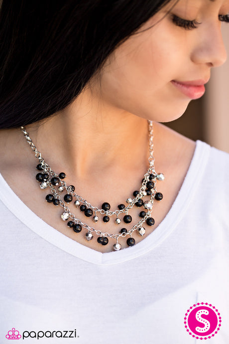 Paparazzi ~ Timeless Class ~ Black Necklace Set