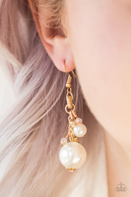 Paparazzi ~ Timelessly Traditional ~ Gold  Earrings