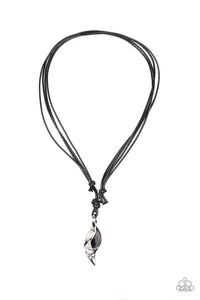 Paparazzi ~ Titan Thunder ~ Men's Black Urban Necklace