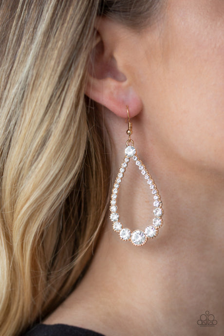 Paparazzi ~ Token Twinkle ~ Gold Earrings