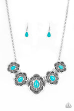 Load image into Gallery viewer, Paparazzi ~ Too Many Chiefs ~ Blue Turquoise Necklace Set