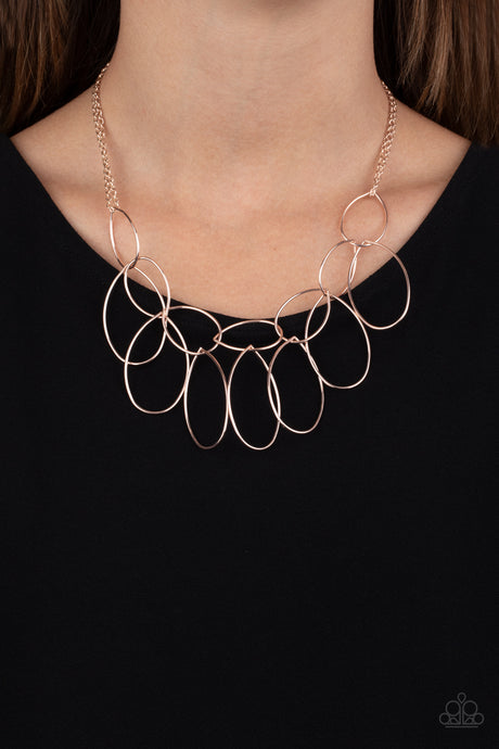 Paparazzi ~ Top-TEAR Fashion ~ Rose Gold Necklace Set