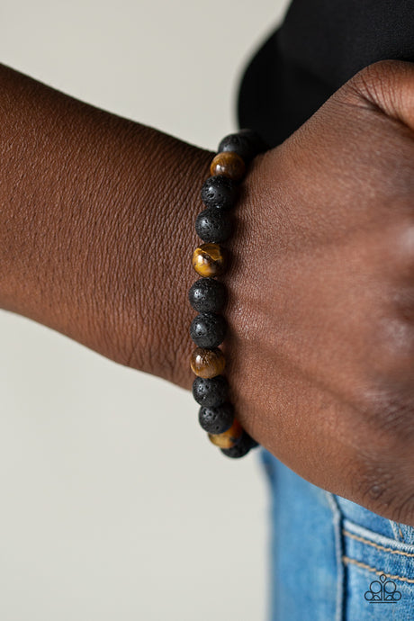 Paparazzi ~ Top Ten Zen ~ Brown Urban Bracelet