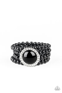 Paparazzi ~ Top Tier Twinkle ~ Black Bracelet