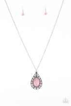 Load image into Gallery viewer, Paparazzi ~ Total Tranquility ~ Pink Moonstone Pendant Necklace Set
