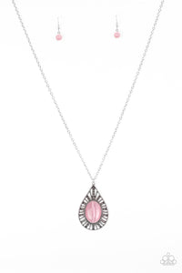Paparazzi ~ Total Tranquility ~ Pink Moonstone Pendant Necklace Set