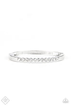 Load image into Gallery viewer, Paparazzi ~ Totally Trillionaire ~ White Bracelet (Fashion Fix Exclusive)