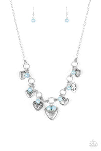 Paparazzi ~ Totally Twitterpated ~ Blue Inspirational Necklace Set