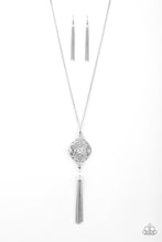 Load image into Gallery viewer, Paparazzi ~ Totally Worth The TASSEL ~ Silver Necklace Set