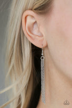 Load image into Gallery viewer, Paparazzi ~ Totally Worth The TASSEL ~ Silver Necklace Set