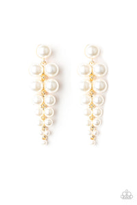 Paparazzi ~ Totally Tribeca ~ White  Pearl Post Earrings
