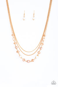 Paparazzi ~ Tour de Demure ~ Gold Necklace Set