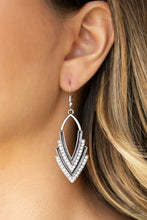 Load image into Gallery viewer, Paparazzi ~ Tour de Force ~ White Earrings