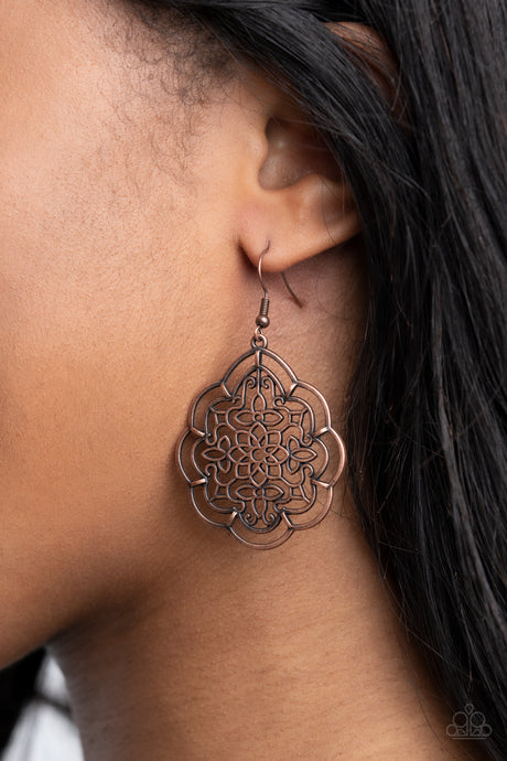Paparazzi ~ Tour de Taj Mahal ~ Copper Earrings