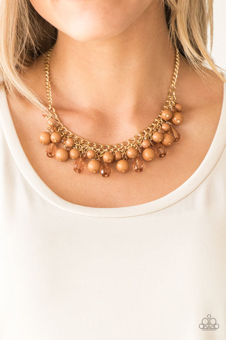 Paparazzi ~ Tour de Trendsetter ~ Brown Necklace Set