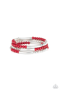 Paparazzi ~ Tourist Trap ~ Red Infinity Wrap Bracelet