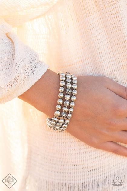 Paparazzi ~ Trail Treasure ~ Silver Bracelet