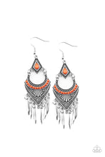 Load image into Gallery viewer, Paparazzi ~ Trailblazer Beam ~ Orange Earrings