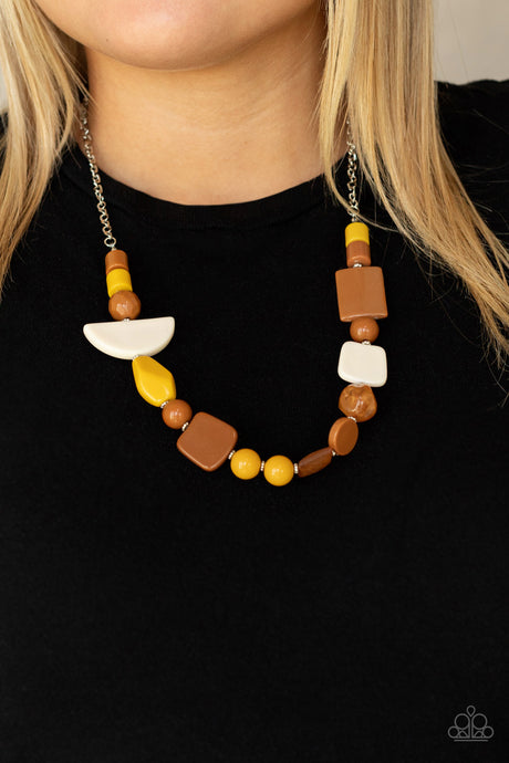 Paparazzi ~ Tranquil Trendsetter ~ Yellow Necklace Set