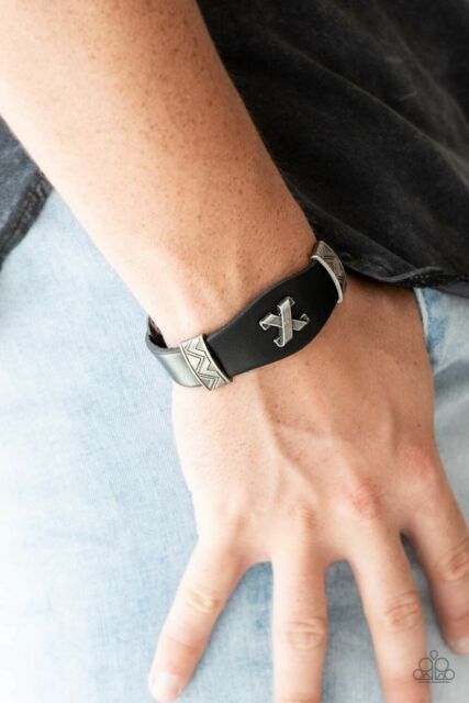 Paparazzi - Tread Carefully - Black Urban Bracelet - Klassy Jewelz Boutique