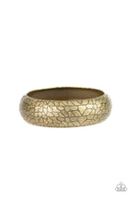 Load image into Gallery viewer, Paparazzi ~ Tread Lightly ~ Brass Bangle Bracelet