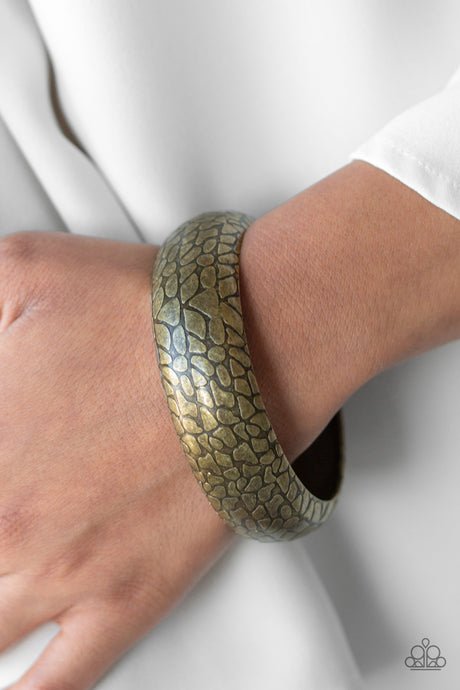 Paparazzi ~ Tread Lightly ~ Brass Bangle Bracelet