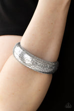 Load image into Gallery viewer, Paparazzi ~ Tread Lightly ~ Silver Bangle Bracelet