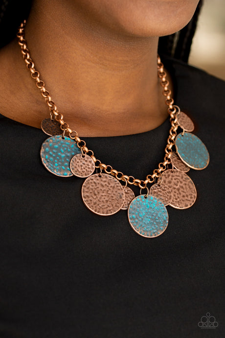 Paparazzi ~ Treasure HUNTRESS ~ Copper Necklace Set