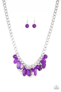 Paparazzi ~ Treasure Shore ~ Purple Necklace Set