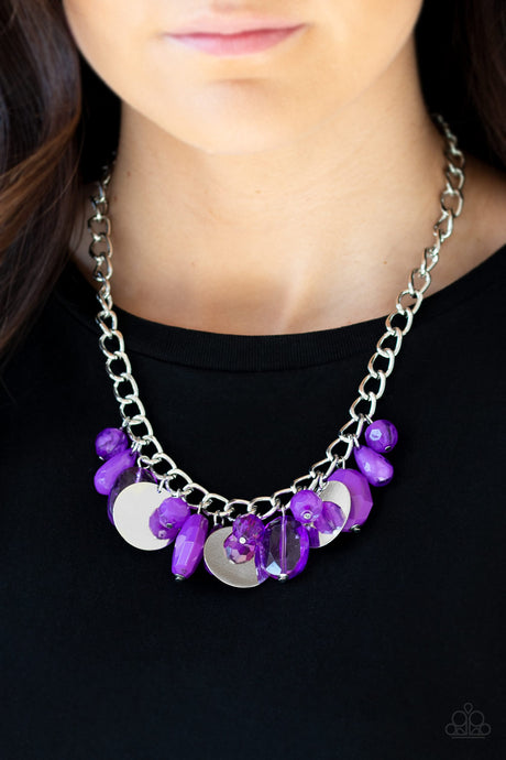 Paparazzi ~ Treasure Shore ~ Purple Necklace Set