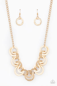 Paparazzi ~ Treasure Tease ~ Gold Necklace Set