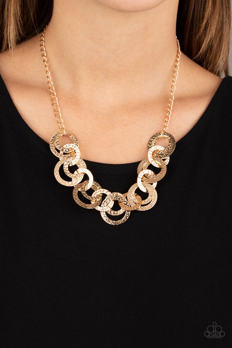 Paparazzi ~ Treasure Tease ~ Gold Necklace Set